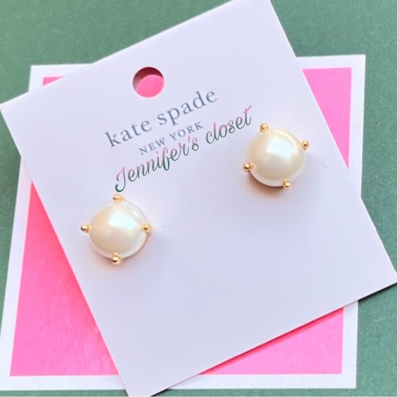 NWT ♠️ Kate Spade Pearl Stud Earrings - Picture 5 of 6